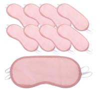 Disposable Polyester Eye Masks 20pcs Pink Sleeping Shade | Blocks Light for Bed or Car Ride, Portable Pack, Sleep Aid Accessory, Soft Eye Covering