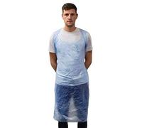 Disposable Polythene Aprons Flat Packed - 9 microns - Pack of 100 (Blue)