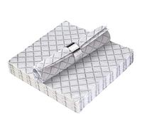DISPOSABLE QUILTED LUNCHEON NAPKINS | European Made | for Upscale Wedding and Dining | 16 pc | White
