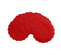 Disposable Red Paper Coasters for Drinks, 3.5 Inch Round Coasters for Bar, Cocktail, Beverage, Wine Or Event, 500 Pack Bulk