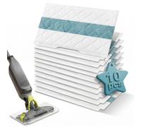 Disposable Replacement Pads for Shark Vacmop Pro,10-Pack Refills Compatible with VM252, VM200, VM250, VM251, VM190, VM200C, VM252C, QM250, VC205 for All Hard Floors