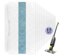 Disposable Replacement Pads for Shark Vacmop Pro,15-Pack Refills Compatible with VM252, VM200, VM250, VM251, VM190, VM200C, VM252C, QM250, VC205 for All Hard Floors