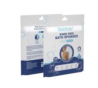 Disposable Rinse Free Bathing Wipes (25 Pack) - All-in-1 No-Rinse Body Cleansing Wipes & Bath Sponge - Single Use Shower Wipes for Bed Bath, Hospital, Gym, Camping & Travel - Just Add Water & Lather