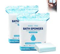 Disposable Rinse Free Bathing Wipes - 25 Pack, All-in1 Single Use Shower Wipes, No Rinse Bathingwipes, Rinsefree Bath Sponges, Simply Dampen, Lather, and Dry Without Shampoo or Rinsing (2 Pack)
