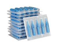 Disposable Round Flat Pack of 50 Blue for 3/5/7/9/11 RLT Professional Accessories Individually Packed Precision Work Skin Compatibility 50 Pieces (D, 10 x 11 x 7)