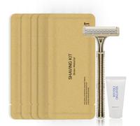 Disposable Shave Kit for Men &Women - 100 Pcs Wheat Straw Razors and Cream Bulk, Individually Wrapped Portable Toiletries Amenities for Hotel, Airbnb, Homeless, Shelter, Charity, Camping and Travel