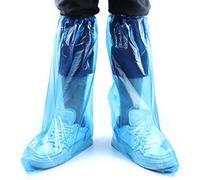 Disposable Shoe Covers, 20 Pairs Rain Shoes and Boots Cover Plastic Long Shoe Cover Clear Waterproof Anti-slip Overshoe for Women Men