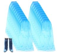 Disposable Shoe Covers Long Rain Shoes Boots Cover Waterproof Anti-Slip Shoes Cover Blue Clear Water Boots Covers Overshoe Ponchos for Indoor Rainy Day Use Home Women Men 20 Pack (10 Pairs)