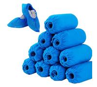 Disposable Shoe Covers Non Slip,100 Piece Adjustable Tightness Non-Woven Fabric Shoe Protector Covers,Booties for Shoes Cover (blue-0.11 oz)