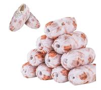 Disposable Shoe Covers Non Slip,100 Piece Adjustable Tightness Non-Woven Fabric Shoe Protector Covers,Booties for Shoes Cover (bear-0.12 oz)