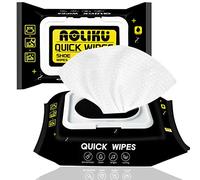 Disposable Shoe Wipes,30 Count Cleaner Quick Wipes,Super Cleaning Ability Sneaker Wipe,Rich in Multiple Active Decontamination Ingredients Wipe For Sneaker,Travel Portable Remove Dirt&Stains(2 Pack)