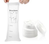 Disposable Sick Vomit Bags for Car Travel 10Pack, 1500ml White High Density Leak Resistant & Portable Travel Sickness Emesis Barf Bags with Snap for Car Motion Sickness,Kids,Pregnant Woman, Airsick