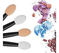 Disposable Sides Shadow Sponge Applicators Length Eyeshadow Brushes Makeup Applicator 120 Sensory Brushes (Black, One Size)