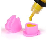Disposable-Single Use Heart Ink/Pigment Cups - Pack of 50 Pink Plastic Ink Cups. Suitable For Micropigmentation SPMU Or Tattoo