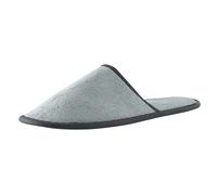 Disposable Slippers for Men Women Hotel Home Stay Coral Velvet Non-Slip Sole Disposable Cotton Slippers, gray, One Size