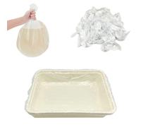 Disposable Small Animal Cage Liners, 50 PCS Rabbit Tray Film Liner Bunny Litter Pan Bags Guinea Pig Cage Toilet Plastic Film for Bird Hamster Chinchilla Hedgehog (14x10)