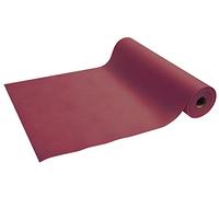 Disposable spun bound non-woven head to head - Roll 27 M long X 0.4 M wide pre-cut every 0.90 M - Represents 30 head to head - Tear-proof, water-repellent and wipe able material. Box of 4 rolls - Burgundy