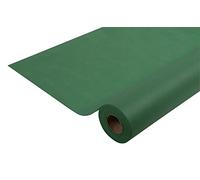 Disposable spun bound non-woven tablecloth - Roll 10 M long X 1.20 M wide - Tear-proof, water-repellent and wipe able material - fir green (bright)