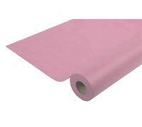 Disposable spun bound non-woven tablecloth - Roll 20 M long X 1.20 M wide - Tear-proof, water-repellent and wipe able material - Powder pink