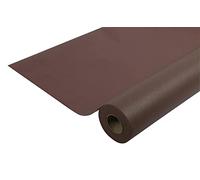 Disposable spun bound non-woven tablecloth - Roll 20 M long X 1.20 M wide - Tear-proof, water-repellent and wipe able material - chocolate