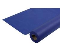 Disposable spun bound non-woven tablecloth - Roll 25 M long X 1.20 M wide - Tear-proof, water-repellent and wipe able material - Navy blue