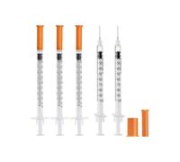 Disposable Sterile Syringe 1Cc 30Ga 1/2 Inch Needle,Individual Package (30Pcs)