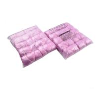 Disposable T-Buckle Shoe Covers 100pcs Non Slip(Pink-200pcs)