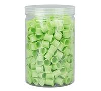 Disposable Tattoo Ink Cups, 300 Pieces, 12mm Silicone Pigment Color Containers, Green