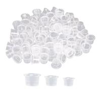 Disposable Tattoo Ink Cups, 300Pcs Plastic Pigment Ink Caps, Small Makeup Container Cap Tattoo Accessory, Supplies, Kits