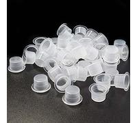 Disposable Tattoo Ink Cups-Large 100pcs Plastic Disposable Tattoo Ink Cups For Tattoo Permanent Makeup Container Cap Tattoo Accessory,attoo Supplies,Tattoo Kits (Large.15mm-100PCS)