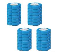 Disposable Toilet Brush Head Refills Set, Hygienic 360° Deep Cleaning Sponge for Bathroom, Easy Replace Clip, Blue, 6/12/24pcs for Toilet Cleaner Handle(C)