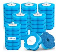 Disposable Toilet Brush Refills 36Pcs Toilet Wand Replacement Heads Deep Cleaning Toilet Wand Disposable Refill Heads for Bathroom Sink Bathtub Wash Basin Mop Pool (Blue)