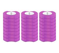 Disposable Toilet Brush Set with Wall Mount Holder - Plastic Bowl Cleaner, Toilet Cleaning System Starter Kit (24 Refills)