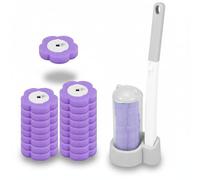 Disposable Toilet Cleaning System - Bowl Buddy Toilet Brush UK with Holder & 18/36 Disposable Head - Hygienic Toilets Wand Set - Flushable Toilets Brush Refills for Easy & Effective Bathroom Cleaner