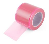 Disposable Toilet Seat Covers for Travel Hotel, Multi-Pack Blue Barrier | Film Waterproof Non-slip Toilet Seat Protector, Portable 133 Pcs/Roll, Pink/Blue Public Bathroom(Pink,6PC)