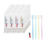 Disposable Toothbrush, Hotel Toothbrush Set, Disposable Toothbrush and Toothpaste, Individually Packaged, 4 Colors, Delicate and Practical, Suitable for Hotel, Home, Camping, Travel (PACK-60)