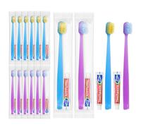 Disposable Toothbrushes with Toothpaste Individually Wrapped,Bulk Toothbrush 2 Colors and Toothpaste Bulk 10 gram,Bulk Hygiene Kits for Air Bnb Homeless Hotel Charity (20)