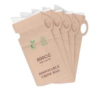 Disposable Urine Bags 5Pcs 800ml Portable Emergency Pee Bags for Men Women Children Camping Travel Traffic Jams Motion Sickness Patients Care Paper 29x15cm