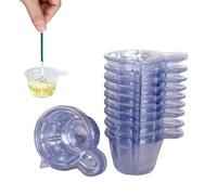 Disposable Urine Cups,Plastic Urine Collection Cups,Plastic Mixing Cup Measuring Cups, for Pregnancy Ovulation Test,Transparent,40ml,100pcs