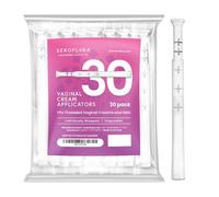 Disposable Vaginal Cream Applicators, Individually Wrapped, fits Threaded Vaginal Creams, Contraceptive Gels, preseed Fertility Lubricant, and Many Other OTC Products. Made in The USA. (30 Count)
