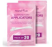 Disposable Vaginial Applicators Individually Wrapped Hygienic Fit to Size 00 Cap-sules and Many Shapes of Suppositories, Tablets Feminine Care Applicators from Nieteyrue (40 Packs)
