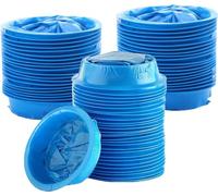 Disposable Vomit Bags 65 Pack, Leak-Proof & Odor-Control, Travel/Aircraft/Hospital Use, Eco-Friendly & Extra Thick Design for Car, Motion Sickness, Emergency (Blue)