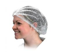 Disposable White Mob Caps Hair Net Spray Tanning Caps X 100 N&b