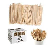 Disposable Wooden Coffee Tea Stirrers Sticks 1000 pcs - 5.5 inches (140mm) Eco Friendly