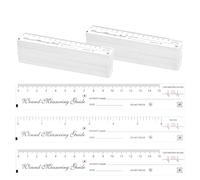 Disposable Wound Measurement Tools Tapes 100 PCS Wound Measuring Tape Measuring Guide Ruler Double Sided Disposable Paper Tape Measure Measurement for Nurses