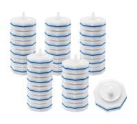 Disposables Toilet Bowl Brush Refills 30 Packs, Bathroom Scrubber Wand Replacement Cleaner Pads For Sink Bathtub Wash Basin Mop Pool