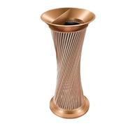 Disposal Bins Ashtray For Outdoor Hotel Lobby Trash Can Vertical Stainless Steel Ash Column Commercial Trash Can Workplace Waste(Rose gold)
