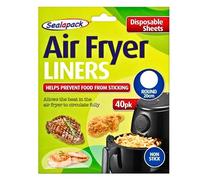 Disposible Air Fryer Liners, Round 20cm, Strong & Non-Stick Sheets, Pack of 40