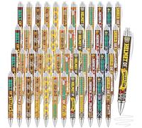 Dispowreath 48 Pcs Armor of God Pens Bulk 1.0 mm Black Religious Retractable Ballpoint Pens Bible Ink Pens Christian Writing Pens for Kids Teachers Jesus Church Sunday School Party Favors Supplies