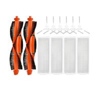 DispRA Compatible With Xiaomi Mijia Robot Vacuum Mop 2S 3C Mi Robot Vacuum Mop P Accessories Mop Cloths Main Side Brush XMSTJQR2S STYJ02YM(Red)